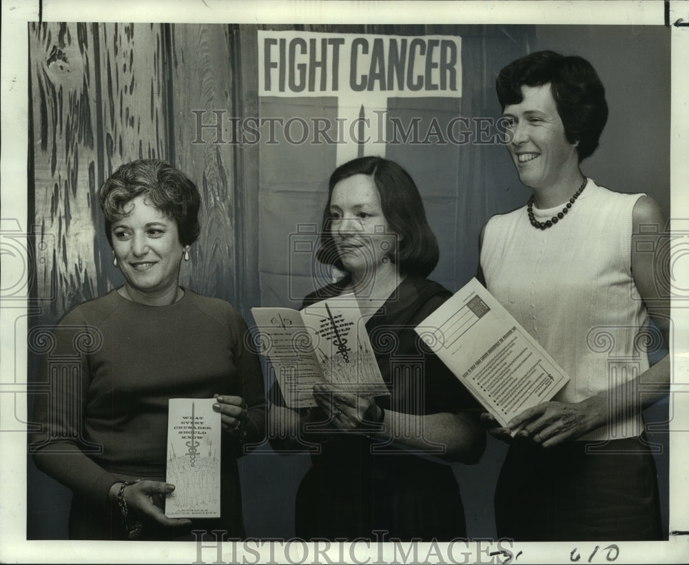 1968 Press Photo Residential crusade leaders for East Jefferson American Cancer- Historic Images