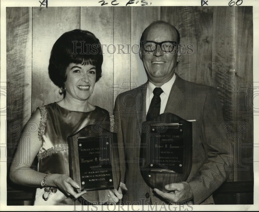 1969 Press Photo Boss and Woman of the Year, St. Bernard Parish - noo08719