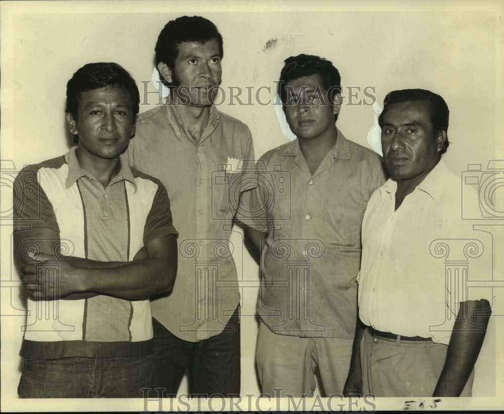 1970 Press Photo Striking Peruvian Seamen of M/V Stella Maris in New Orleans- Historic Images