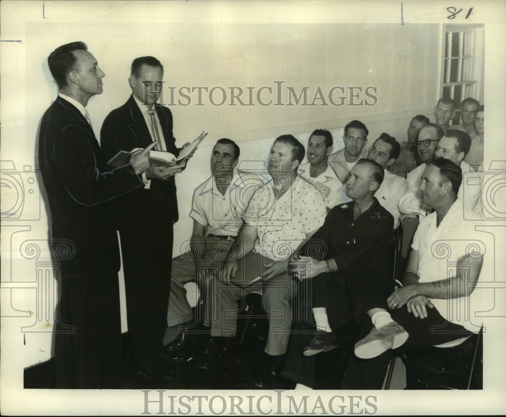 1956 Press Photo Louisiana State University In-Service Police Training Session