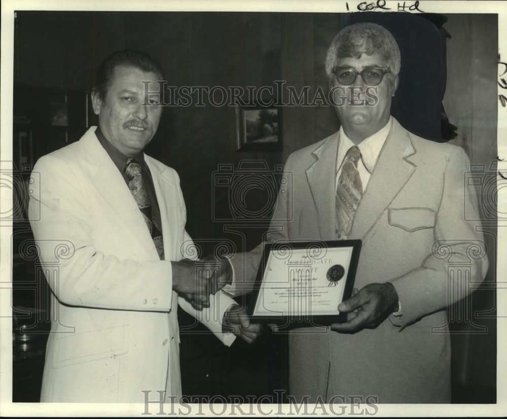 1974 Press Photo Roseline Ditta receives safety award at Transportation Program- Historic Images