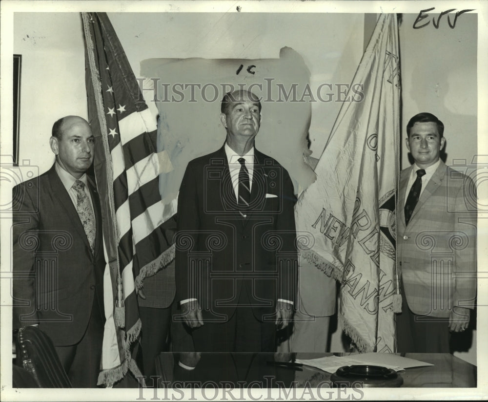 1971 Press Photo Military Order of the World Wars, New Orleans Chapter officers- Historic Images