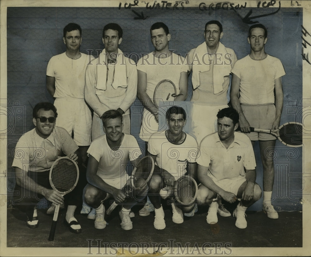  Press Photo Local Entrants in Gulf States Tennis Tournament, New Orleans, - Historic Images