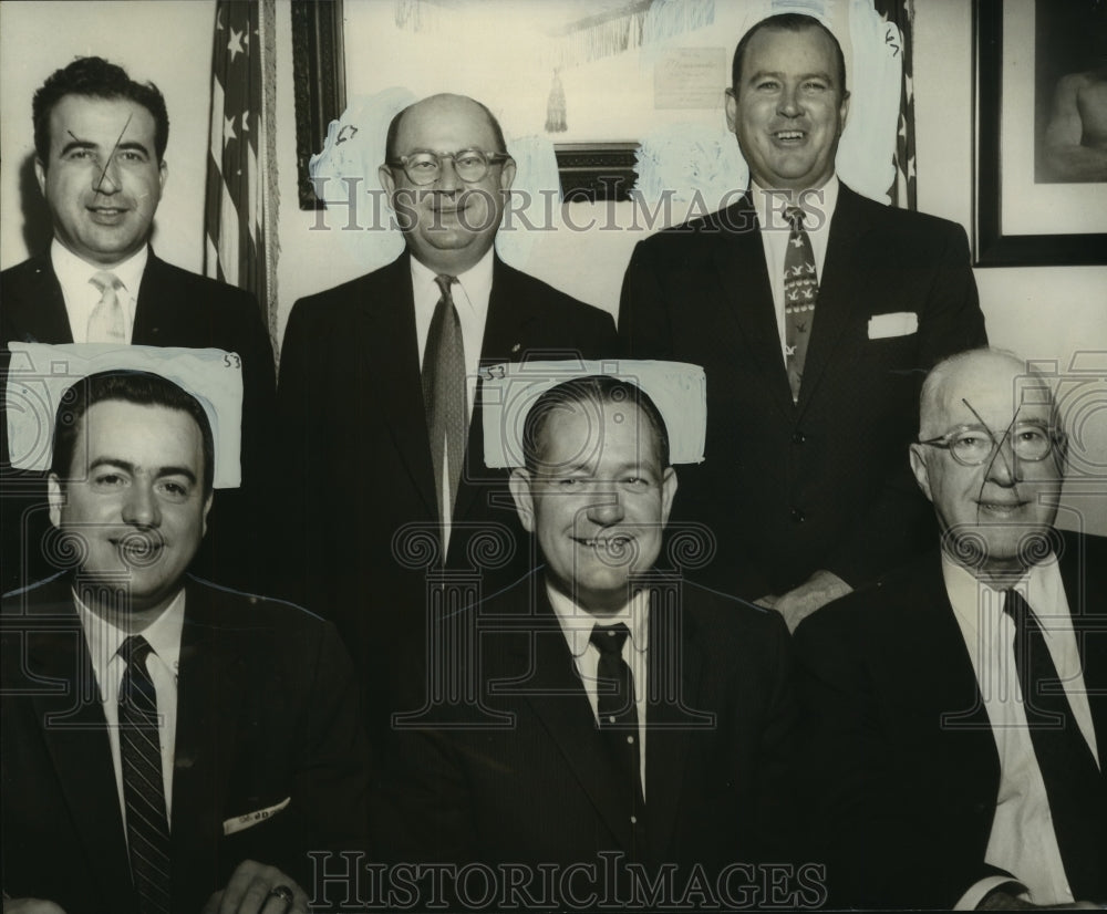1957 Press Photo River Club newly elected officers at New Orleans Athletic Club