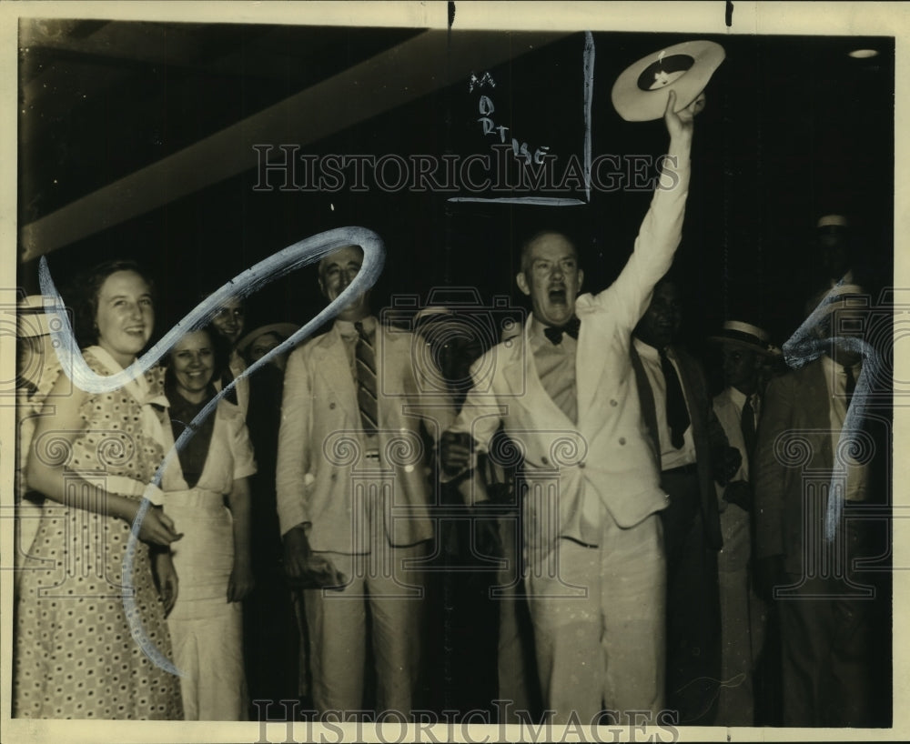 1936 Press Photo Jury commission chairman W.F. Dillon, Leche 14th Ward Leader