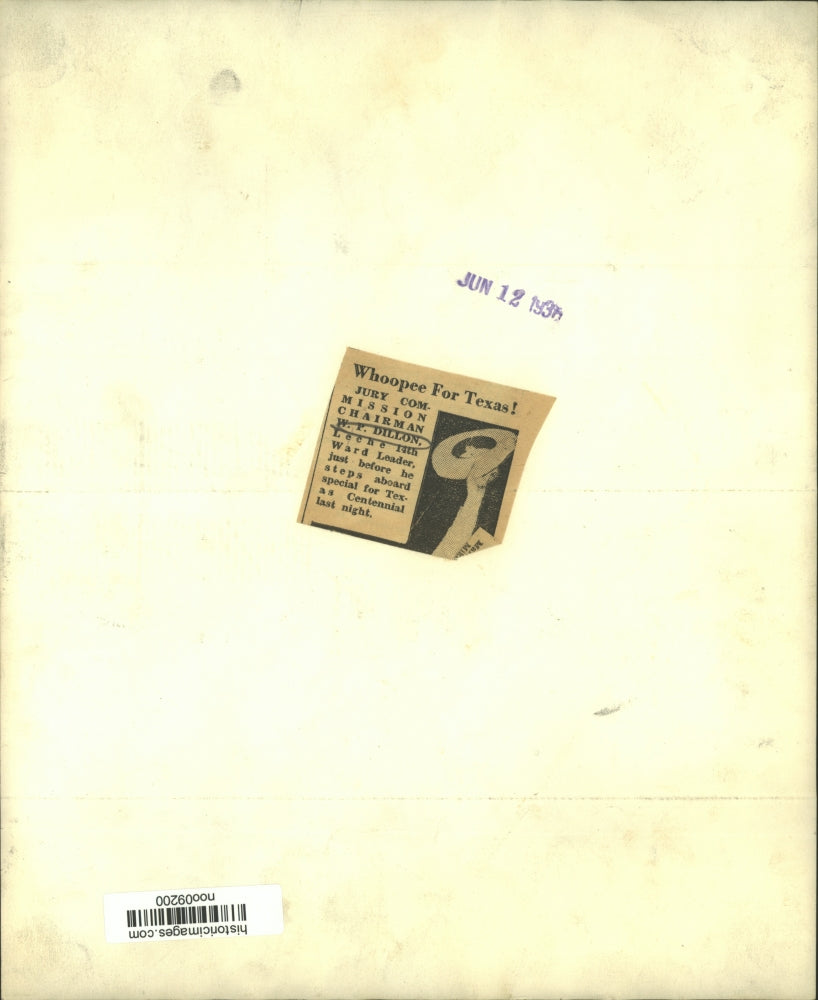 1936 Press Photo Jury commission chairman W.F. Dillon, Leche 14th Ward Leader