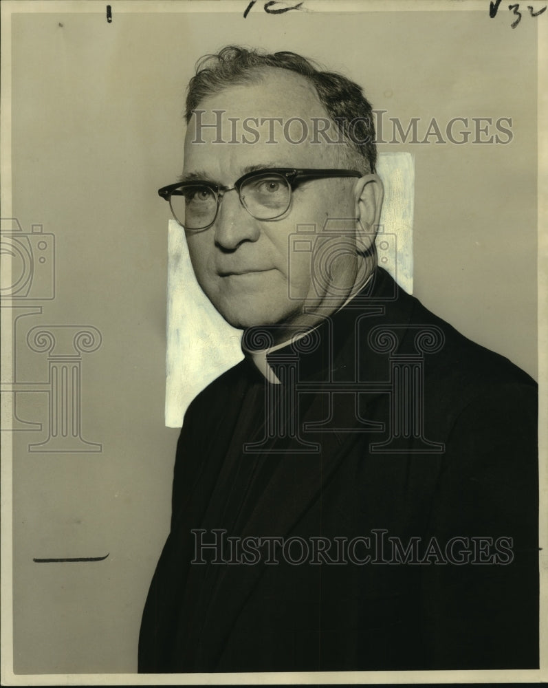 1961 Press Photo Reverend Francis O. Couvillion of Immaculate Conception Church