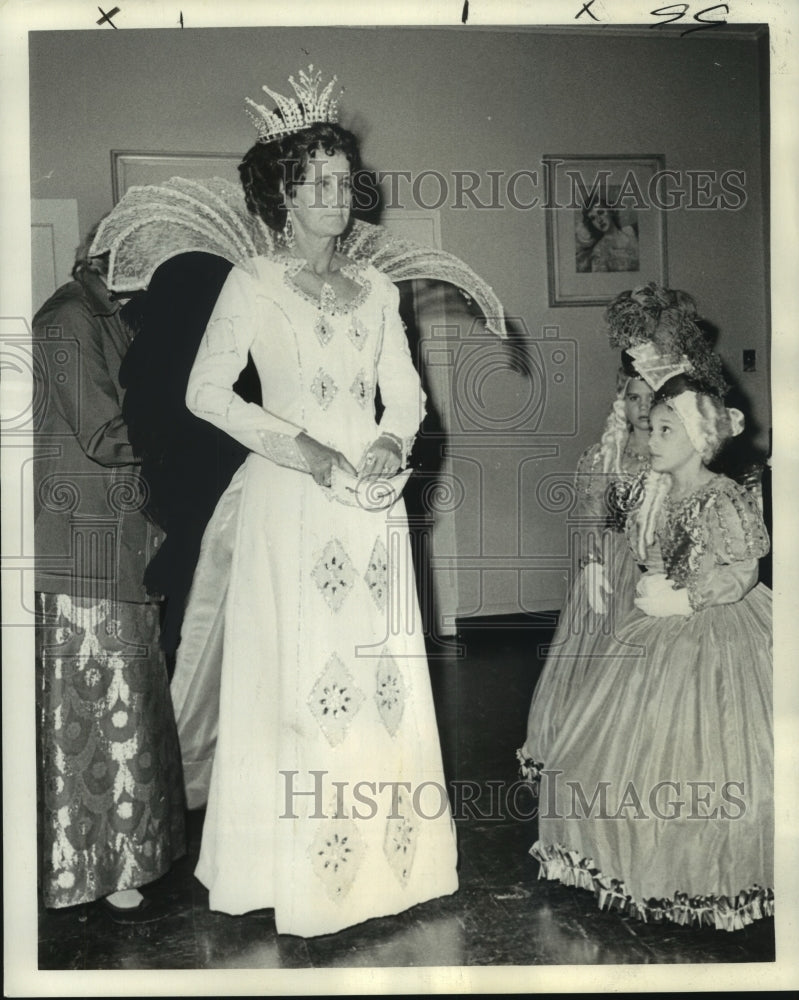 1973 Press Photo Mrs. George E. Colopy, Krewe of Diana's Bal Masque Queen- Historic Images