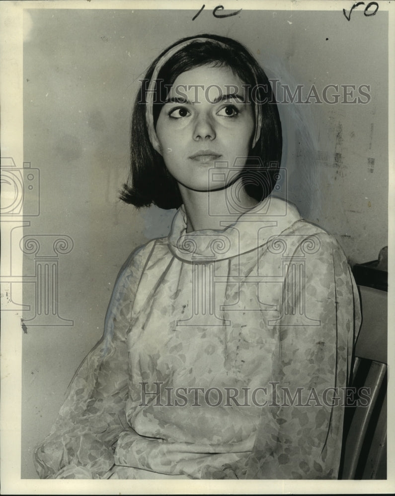 1967 Press Photo Genevieve Del Gallo won title of Miss New Orleans - noo09695