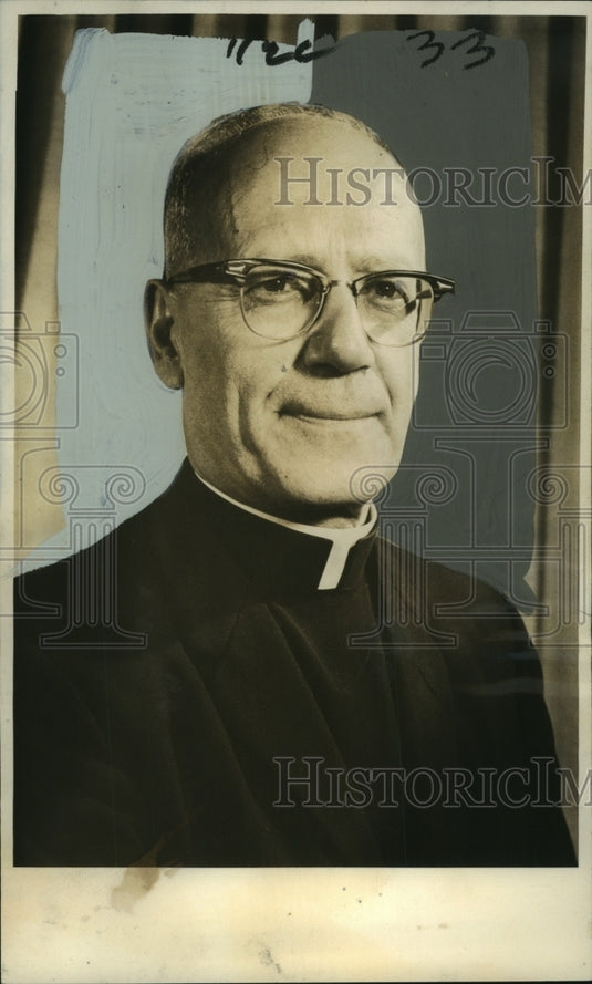 1964 Press Photo The Rev. John Divizia, S.D.B., new St. Rosalie parish pastor