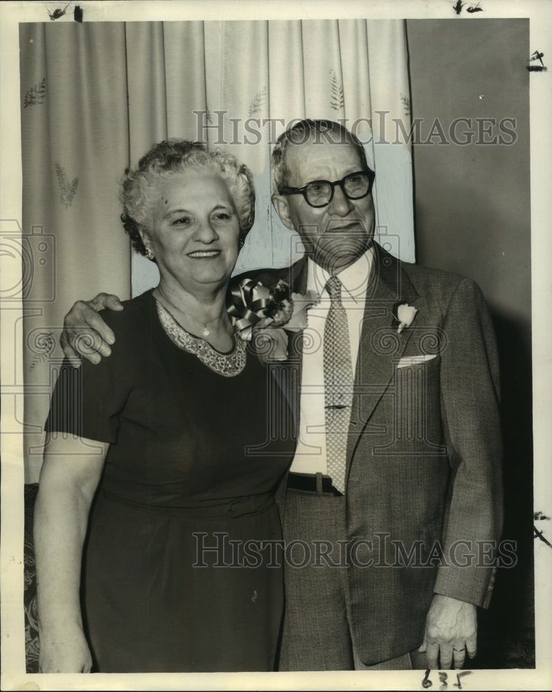 1960 Press Photo Mr.&amp; Mrs. Saverio Diliberto mark their 50th wedding anniversary- Historic Images