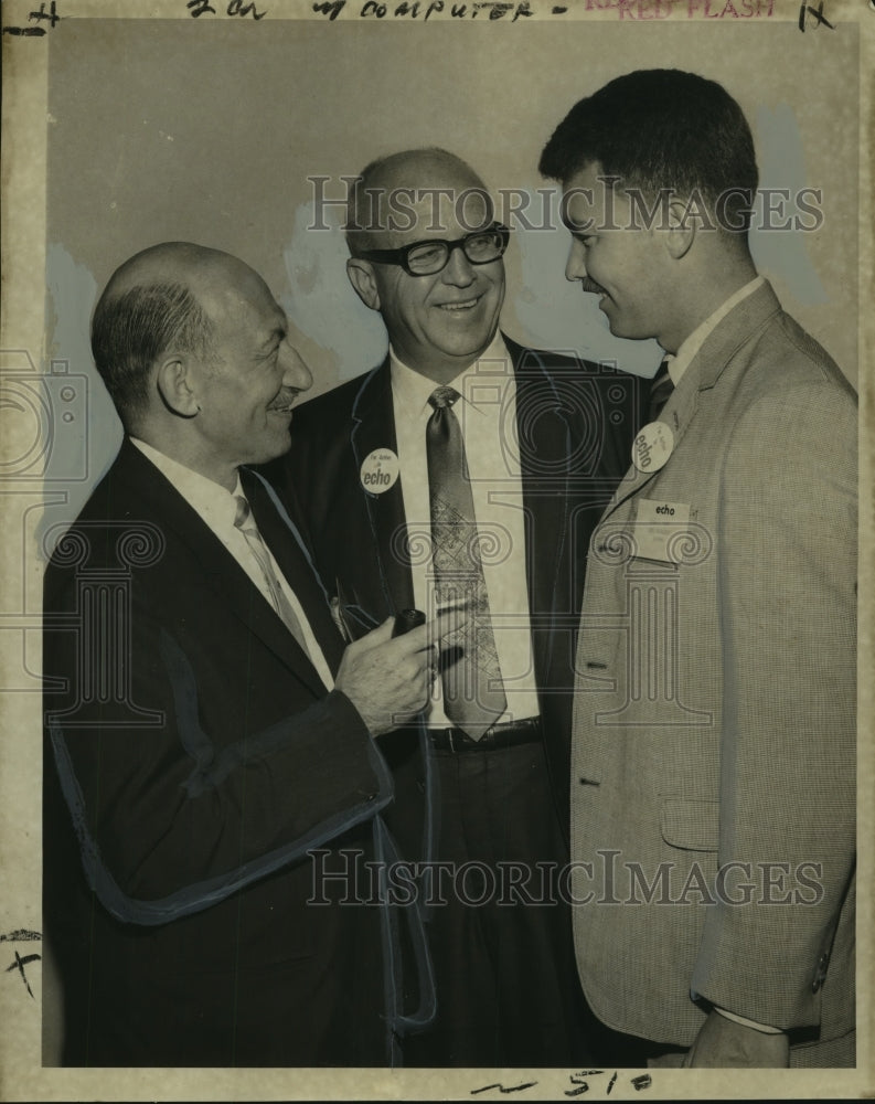 1968 Press Photo Dr. Murray A. Diamond, H. Odell Echlund and Timothy F. Swoop