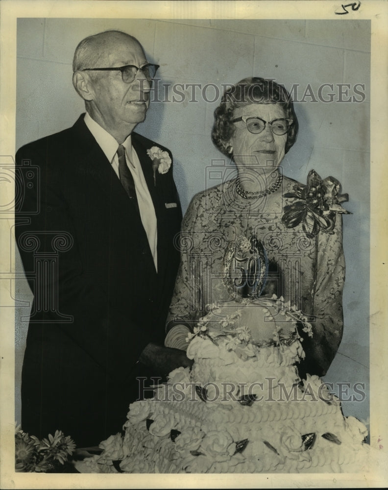 1965 Press Photo Mr. &amp; Mrs. Thomas A. Cochran Celebrate 50th Wedding Anniversary- Historic Images