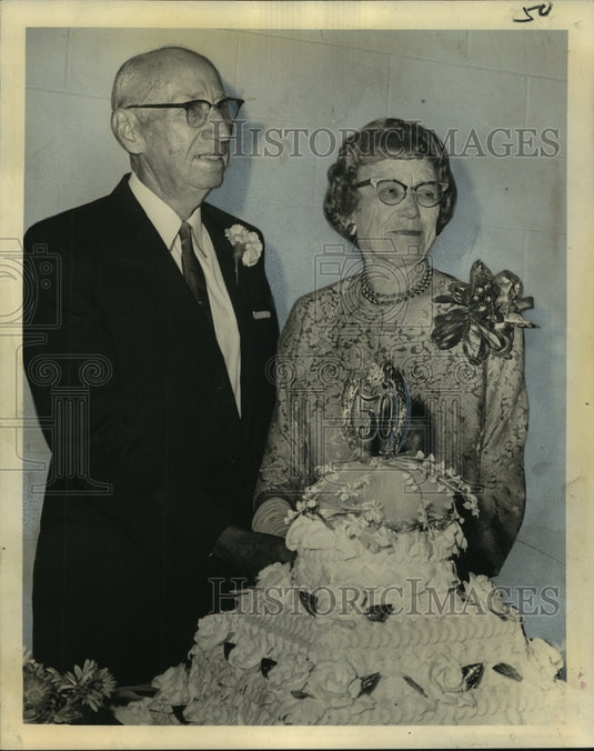 1965 Press Photo Mr. & Mrs. Thomas A. Cochran Celebrate 50th Wedding Anniversary- Historic Images