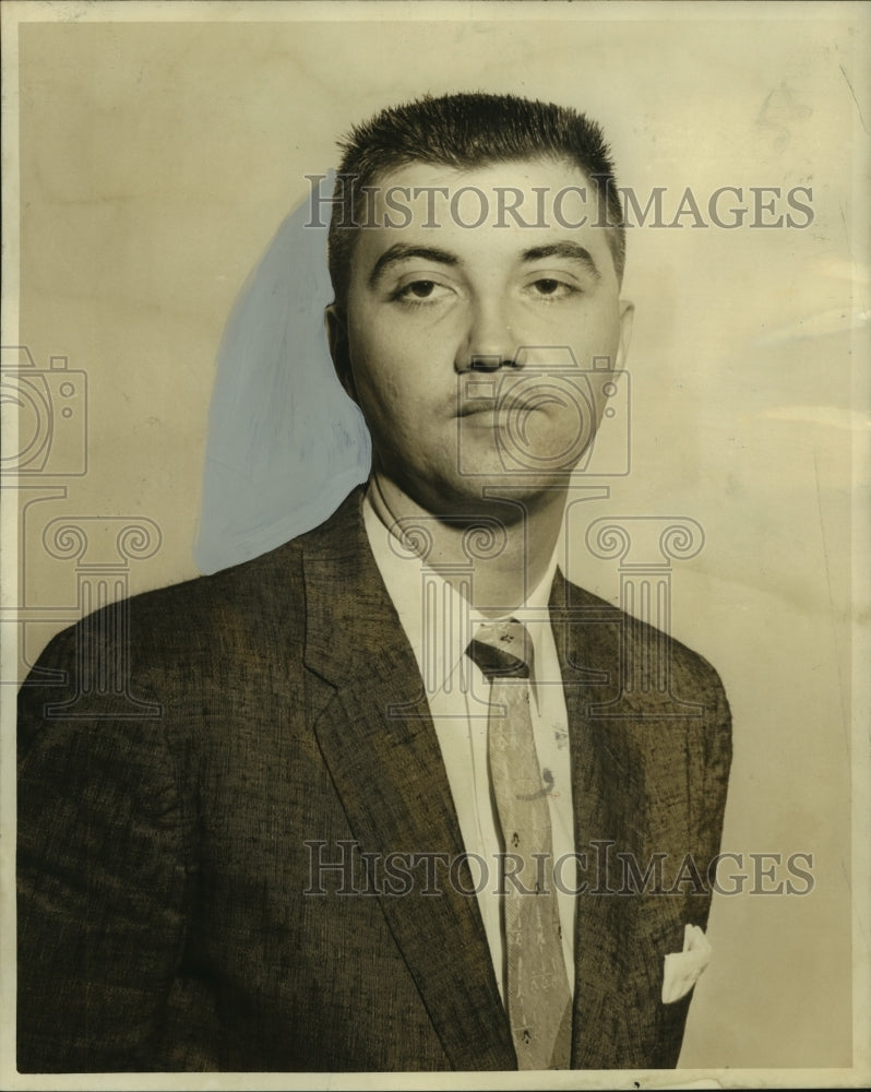1959 Press Photo Reverend Louis Coppage, associate pastor, Rayne Memorial Church