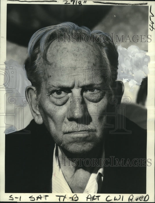 1973 Press Photo Actor Melvyn Douglas in "Death Squad"- Historic Images