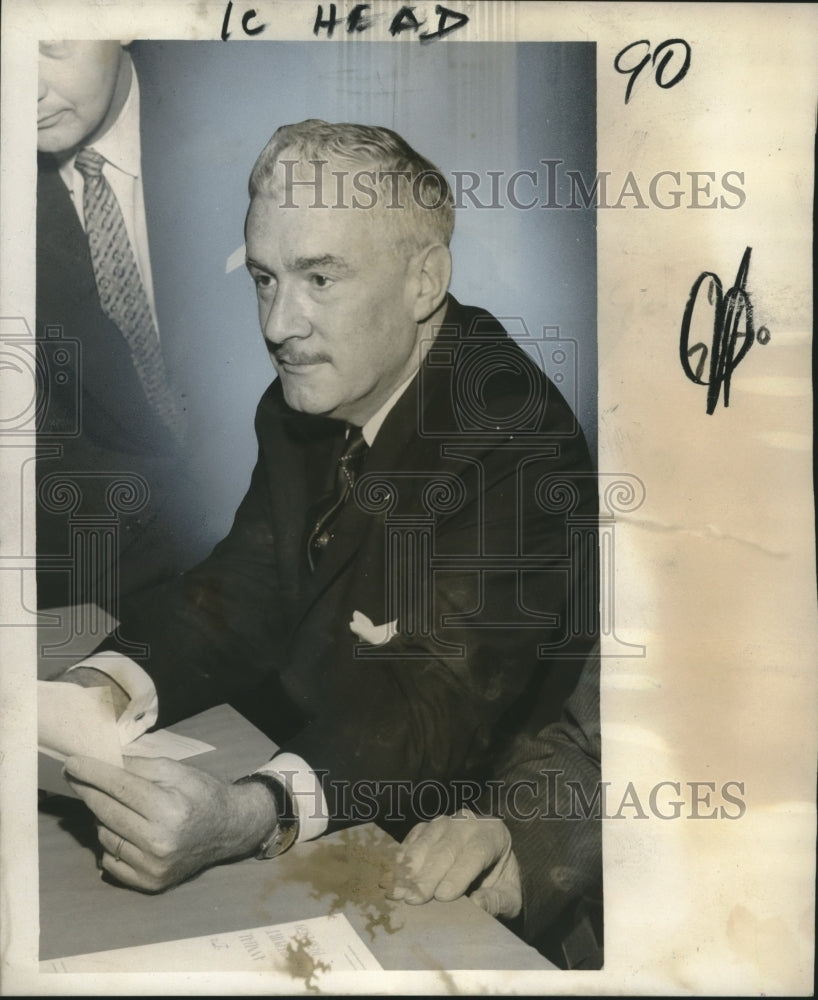 1959 Press Photo Bureau of Governmental Research president, William B. Dreux