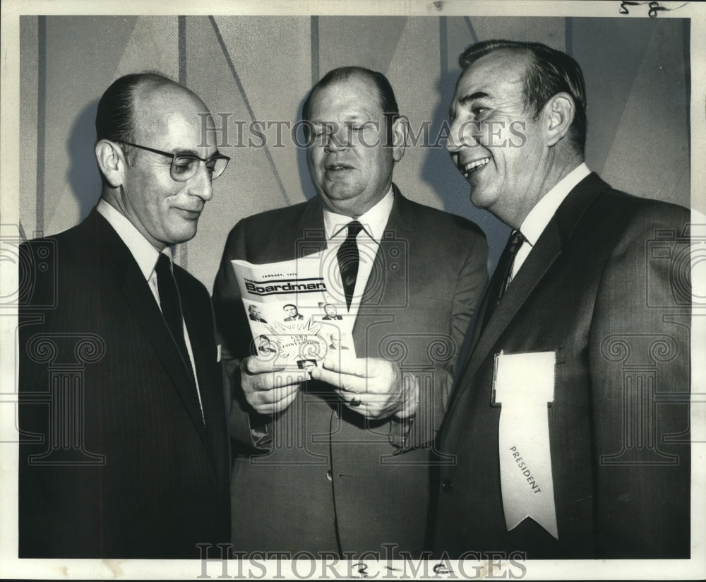 1970 Press Photo Speakers, Louisiana School Boards Association, on segregation- Historic Images