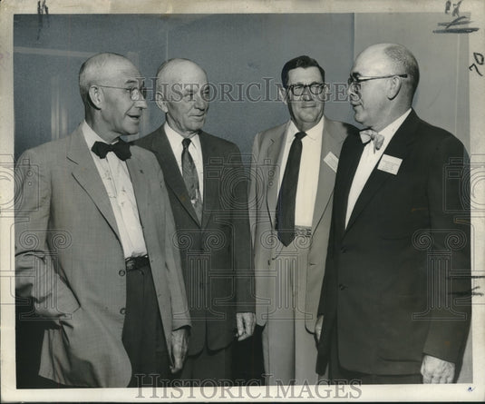 1955 Press Photo Attendees of Southern Region Bureau Training school - noo10891