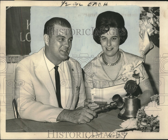 1965 Press Photo Mr. Roy & Mrs. Joyce Dunn of Kenner Lions Club & its auxiliary