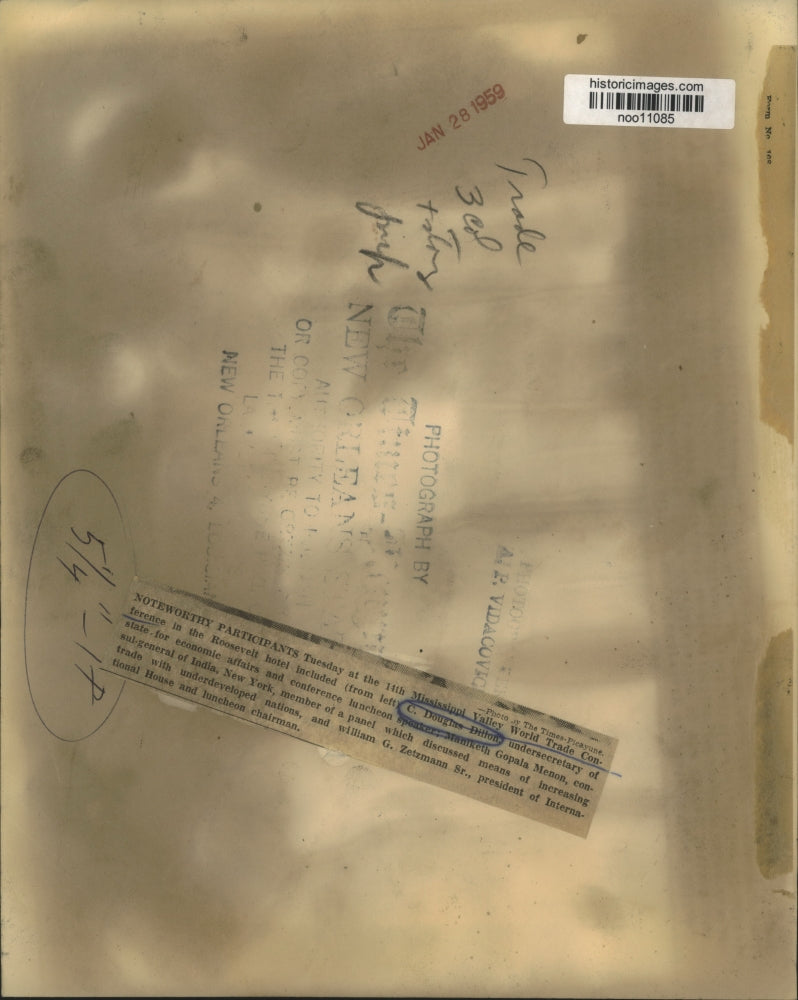 1959 Press Photo Participants in 14th Mississippi Valley World Trade Conference