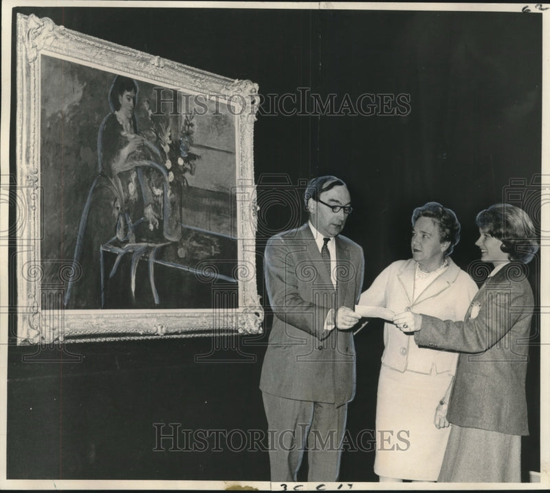 Load image into Gallery viewer, 1964 Press Photo Edgar Degas "Portrait of Estelle Musson" painting discussed
