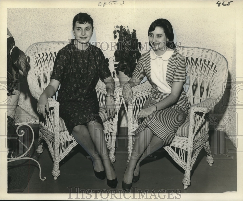 1959 Press Photo Ruth and Mittie Clark- Historic Images