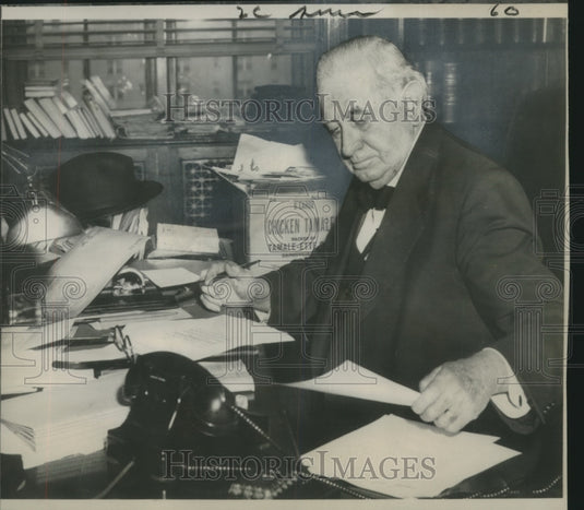 1953 Press Photo Senator Tom Connally ready to retire after 36 years in Congress