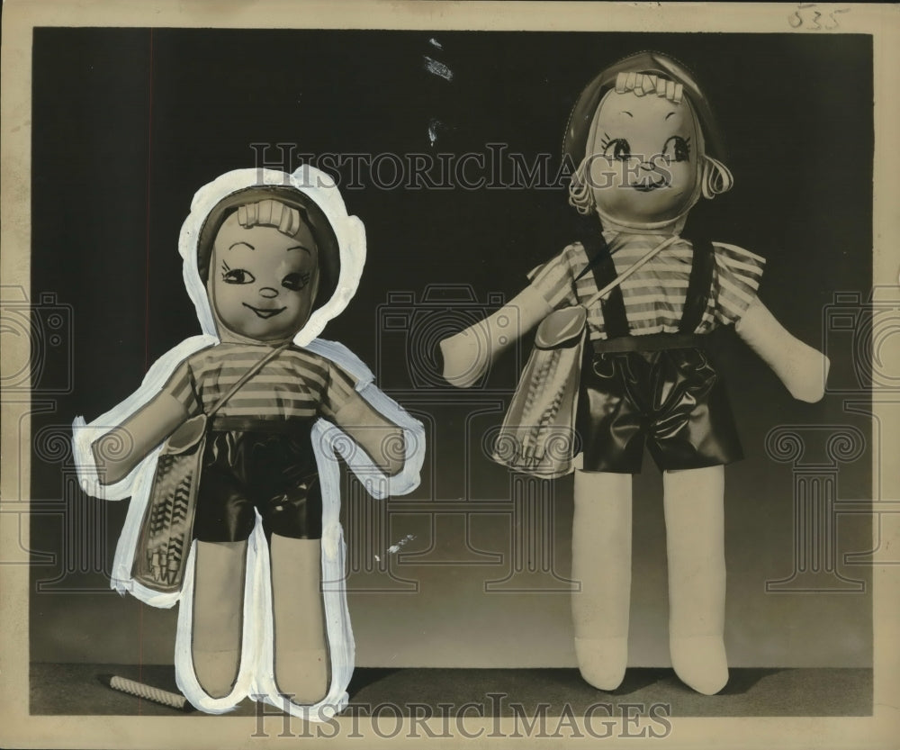  Press Photo Rag dolls- Historic Images