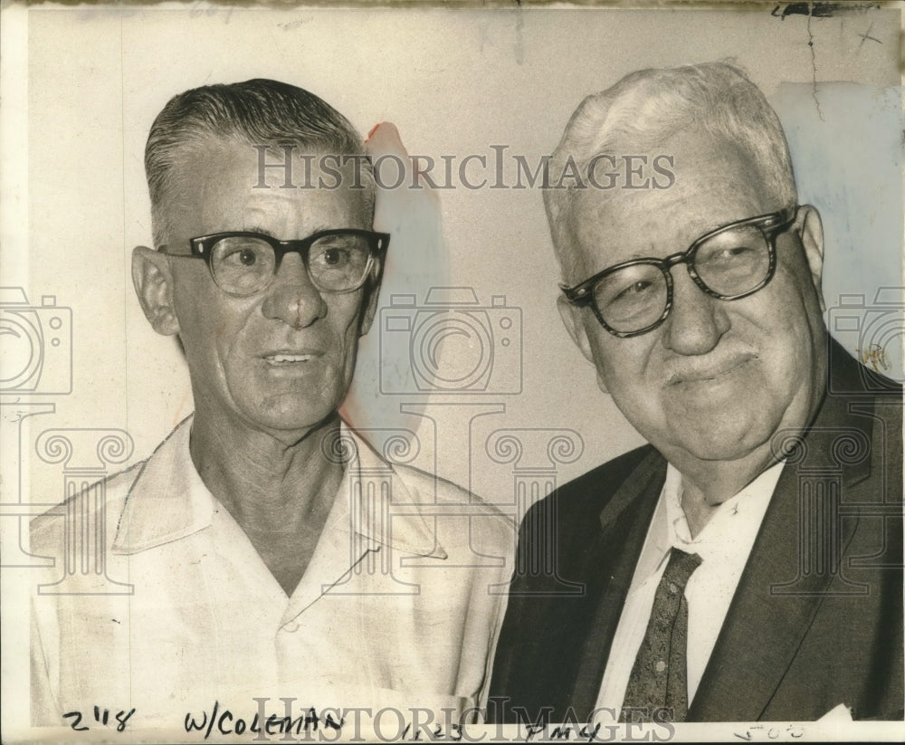 1968 Press Photo States-Items's Andrew E. Helffrich and Donald W. Coleman