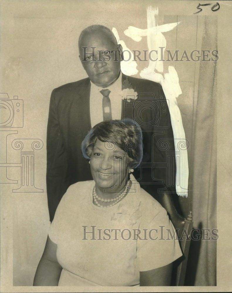 1971 Press Photo Mr. and Mrs. Paul Dixon celebrate their 50th anniversary - Historic Images