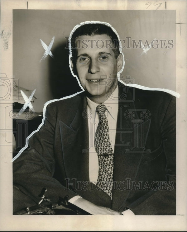 1952 Press Photo Eligible Bachelor John Casper Dodt III, New Orleans ...