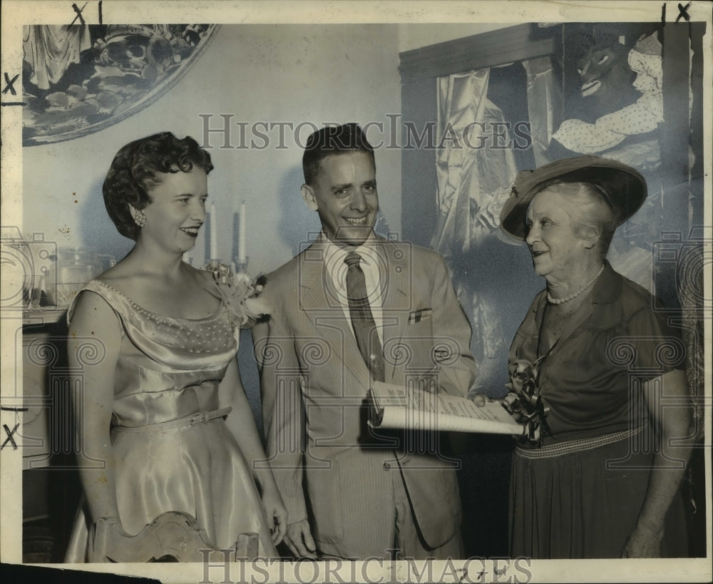 1955 Press Photo Eldon Durand, company at N.O.Community Theater&#39;s season opening