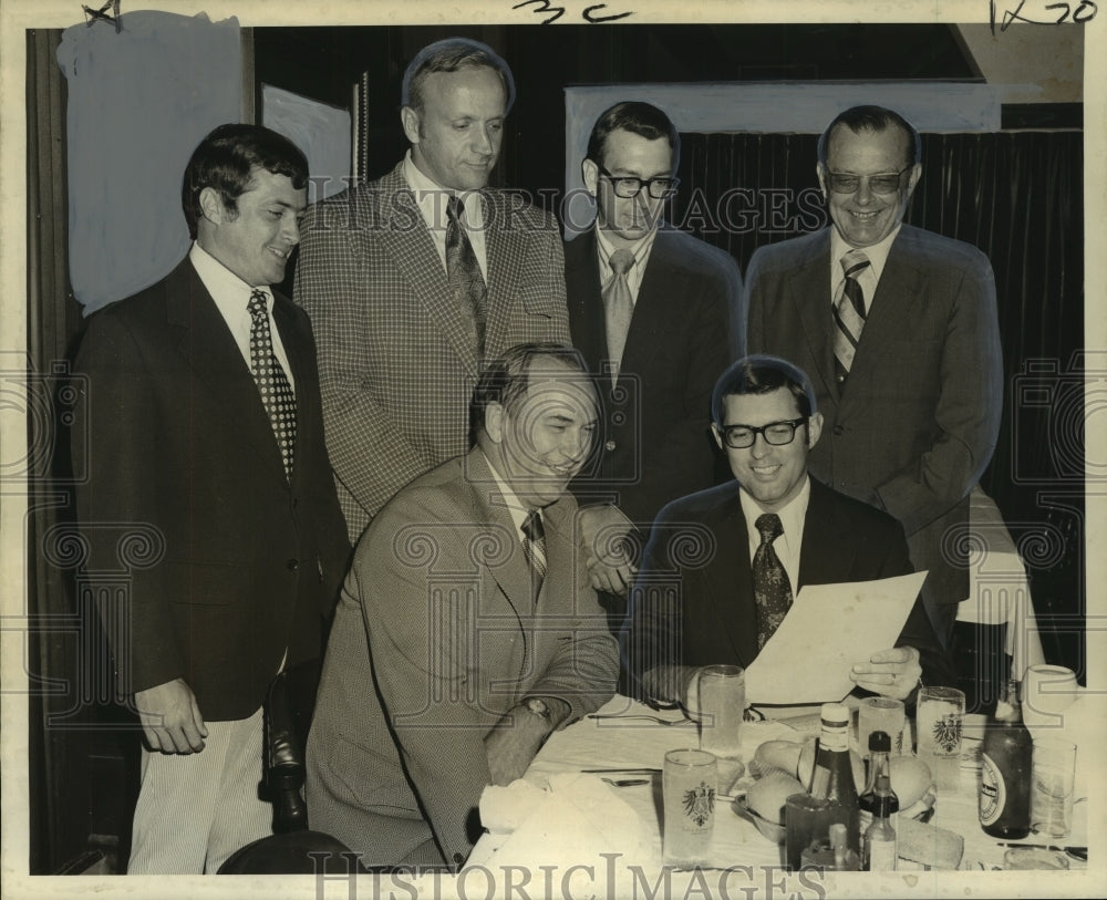 1972 Press Photo Marvin L.Dwight, fellow New Orleans Geological Society officers- Historic Images