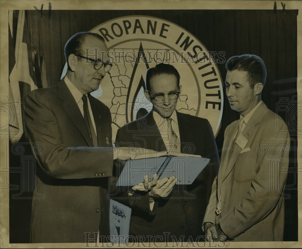 1955 Press Photo Officers of Butane-Propane Institute of Louisiana Convention