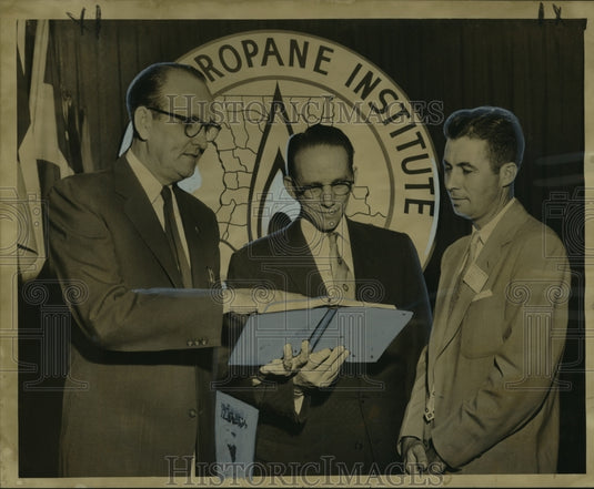 1955 Press Photo Officers of Butane-Propane Institute of Louisiana Convention