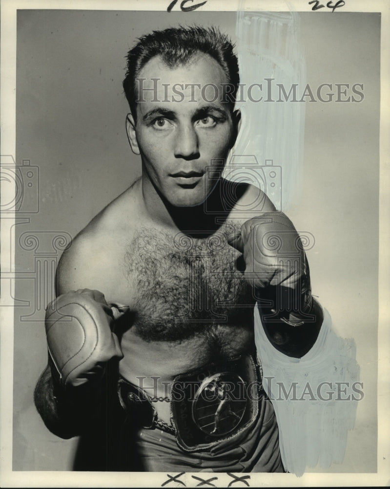 1966 Press Photo Joey Durelle, Canadian welterweight boxing champion - Historic Images