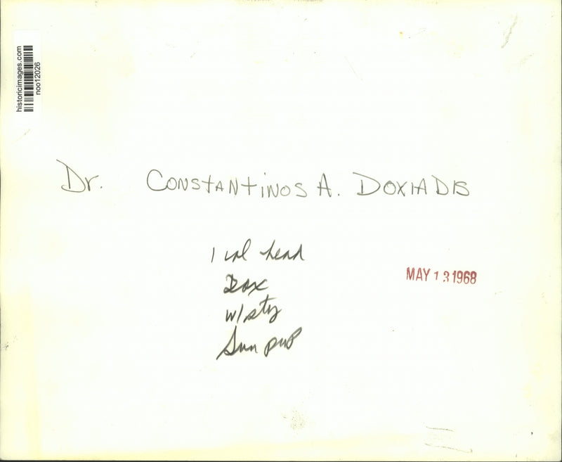 Load image into Gallery viewer, 1968 Press Photo Doctor Constantinos A. Doxiadis - noo12026
