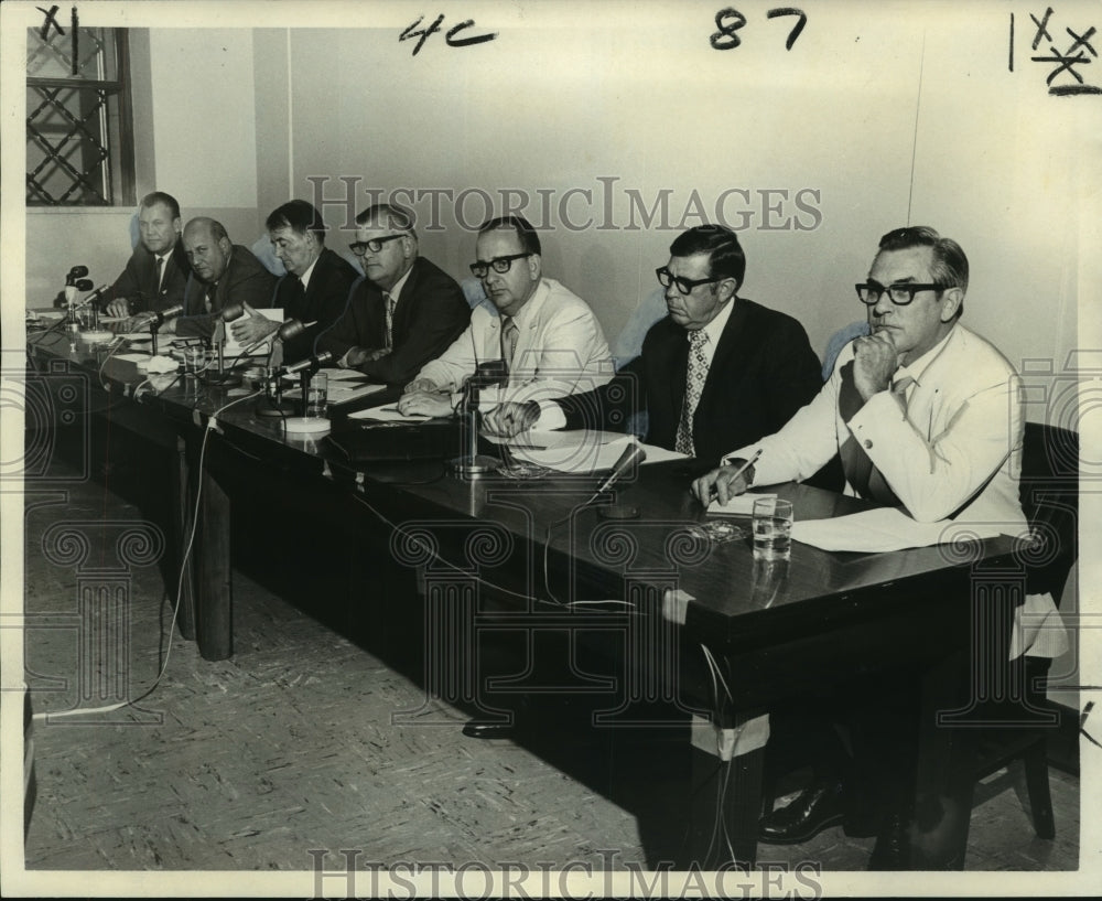 1970 Press Photo Legislative committee members on organized crime in Louisiana- Historic Images