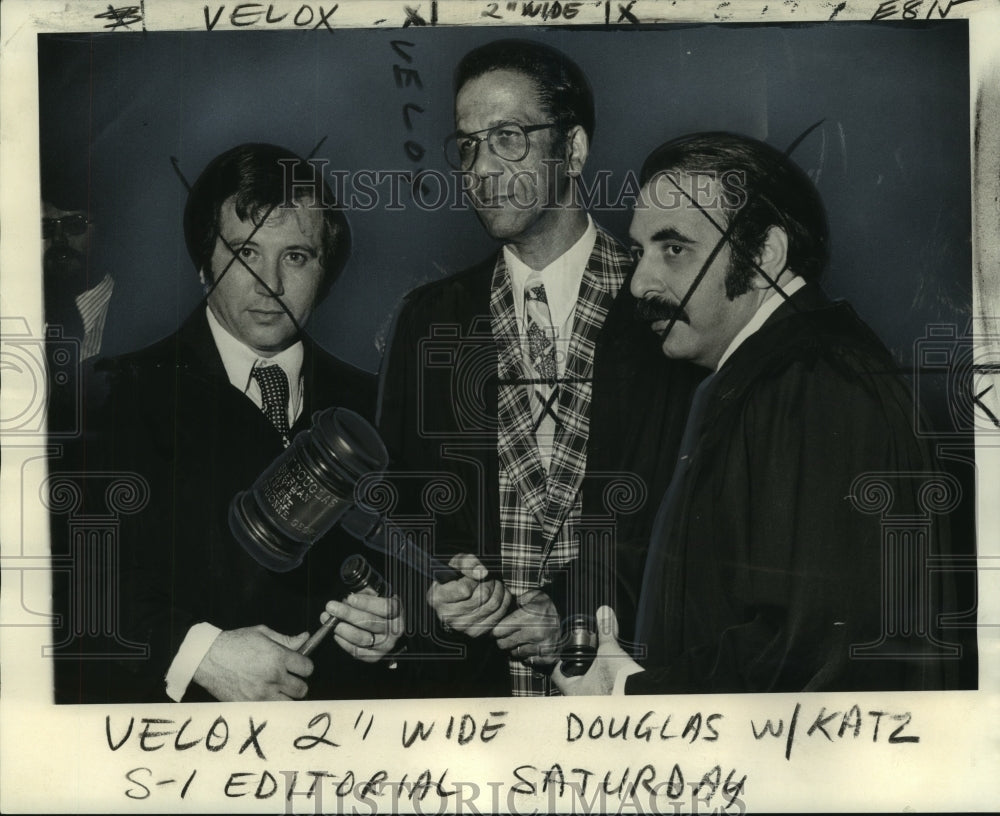 1974 Press Photo Magistrates of Criminal District Court after being sworn in