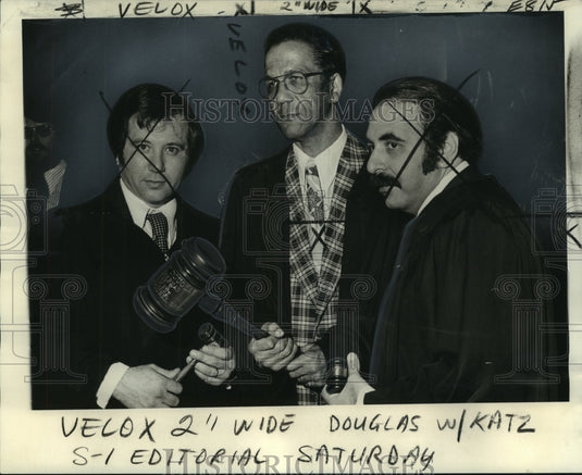 1974 Press Photo Magistrates of Criminal District Court after being sworn in