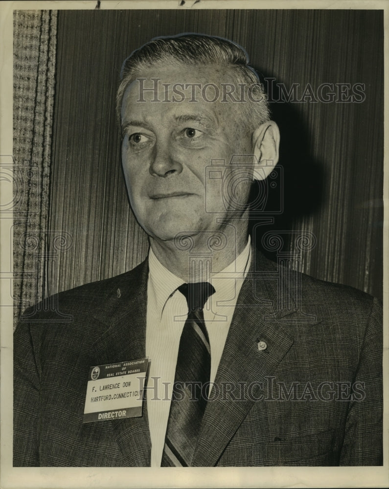 1963 Press Photo F. Lawrence Dow of National Association of Real Estate Board