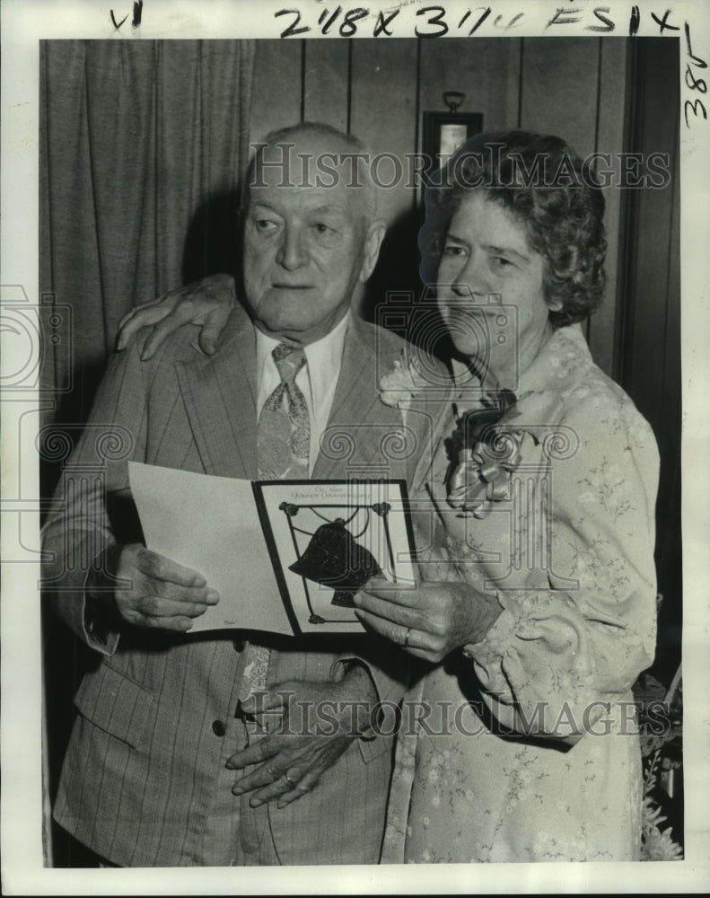 1975 Press Photo Mr. &amp; Mrs. William Duffel celebrated 50th wedding anniversary- Historic Images