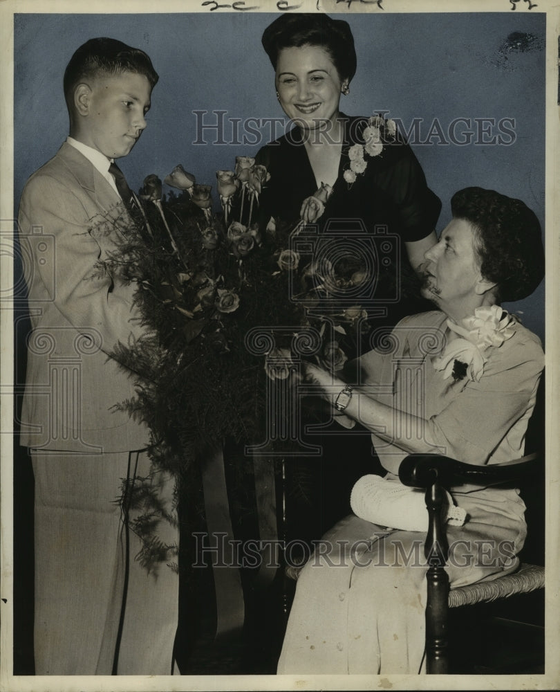 1953 Press Photo Retiring principal Elfrieda Dieck, Lafayette School - noo12472