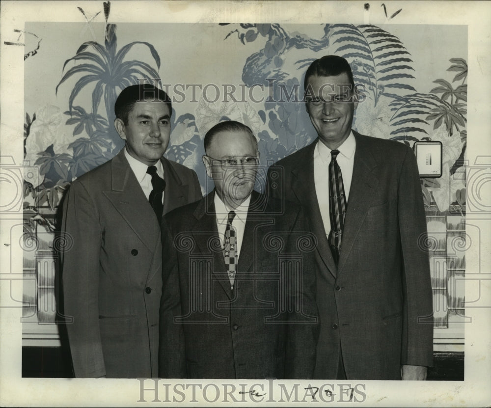 1954 Press Photo Capital Stock Fire Insurance Association of Louisiana officers