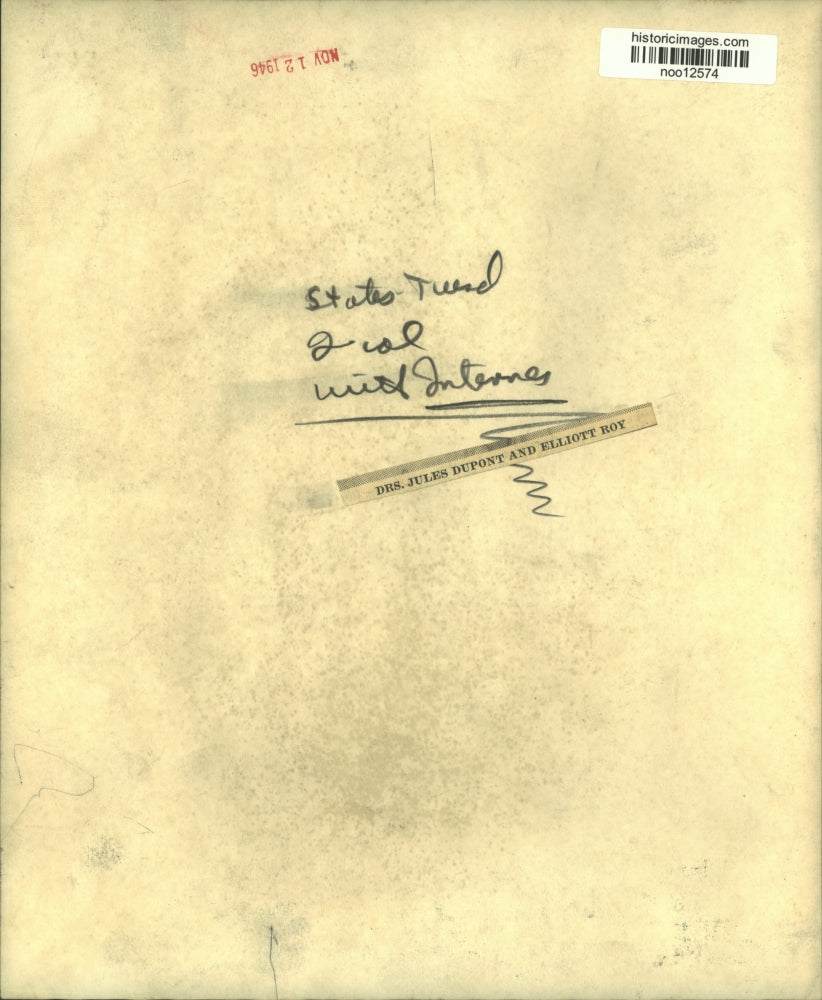 1946 Press Photo Drs. Jules Dupont and Elliott Roy - noo12574