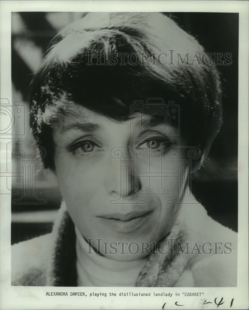 Load image into Gallery viewer, 1970 Press Photo Alexandira Damien plays the disillusioned landlady in "Cabaret"
