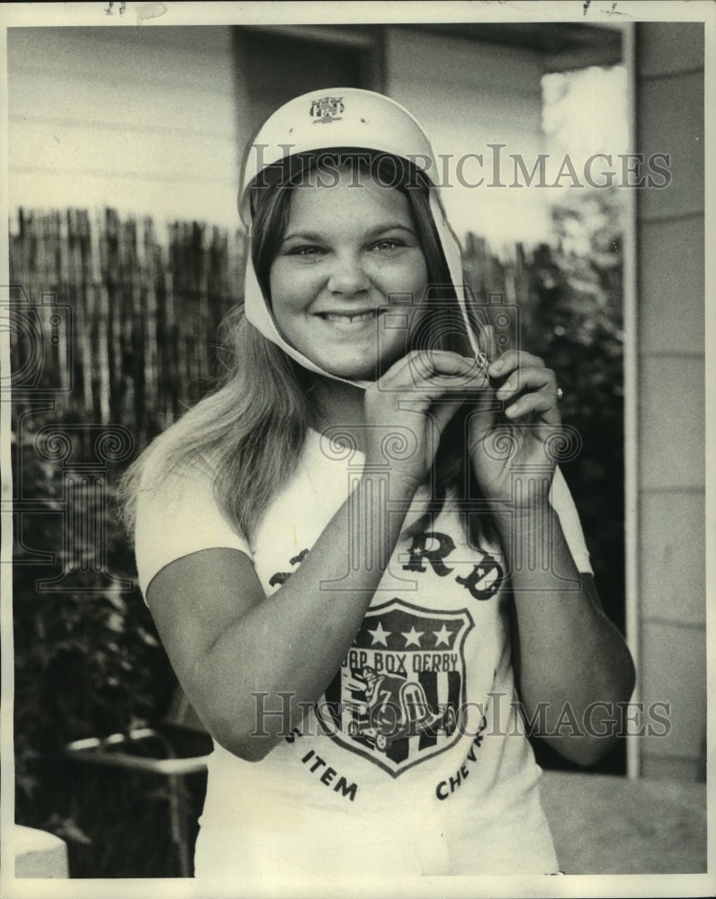 1972 Press Photo Soap Box Derby Runner-Up Patricia Downs - noo12789- Historic Images