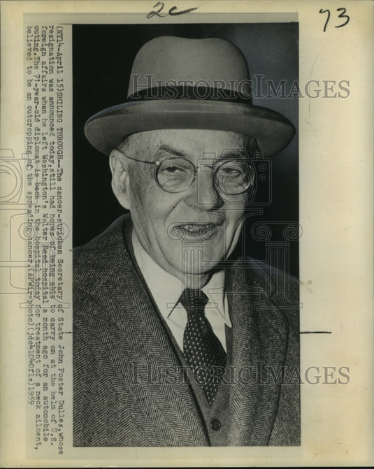 1959 Press Photo Secretary of State John Foster Dulles - noo12837
