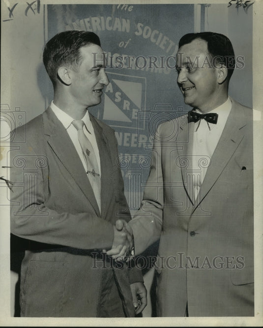 1956 Press Photo F. A. Dupre, chair American Society of Refrigerating Engineers